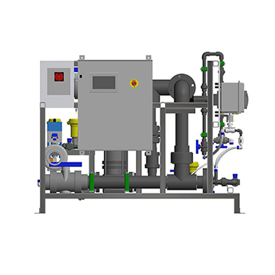 The ADOX™ MiniACT chlorine dioxide generator mixes sodium chlorite and hydrochloric acid for low volume applications.